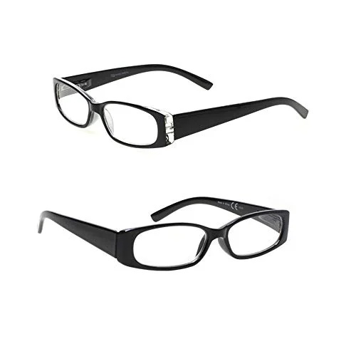 4 Pairs women rectangular spring hinge leopard print readers reading glasses 3