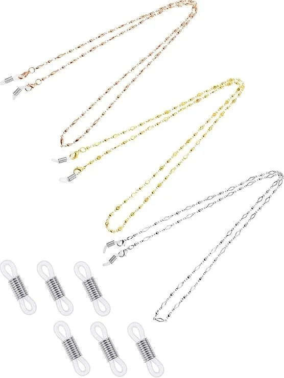 Beaded Glasses Chain Stones Eyeglass Strap Eye Glasses Holders Around Neck 4