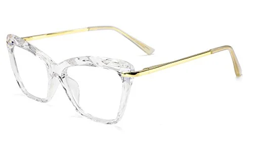 Cateye Transparent Clear Reading Glasses - Sexy Female Readers - Spring Hinge
