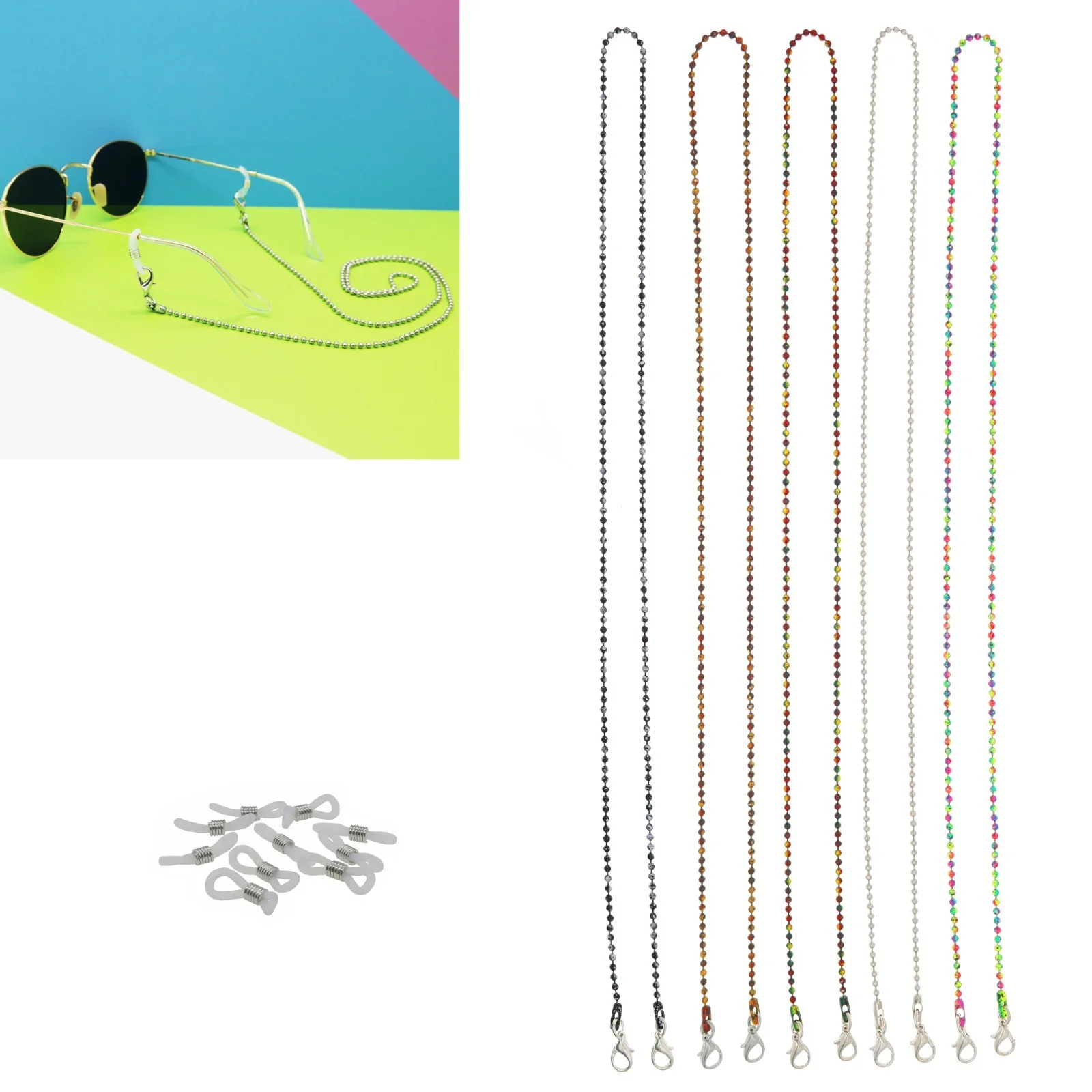 Eyeglass Chain W/Sqaure Crystals Glasses Strap Holder Lanyard Sunglasses New 4