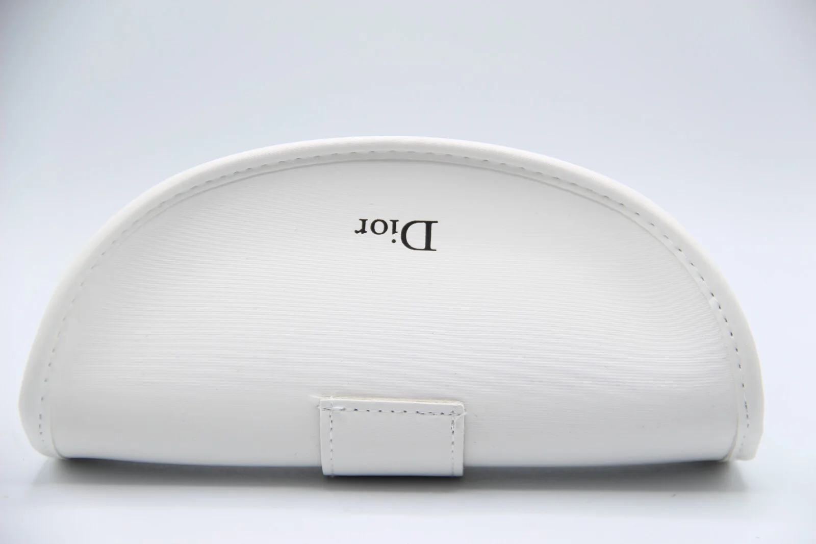 NEW CHRISTIAN DIOR WHITE LARGE ZIPPER AUTHENTIC SUNGLASSES EYEGLASSES CASE ONLY 2