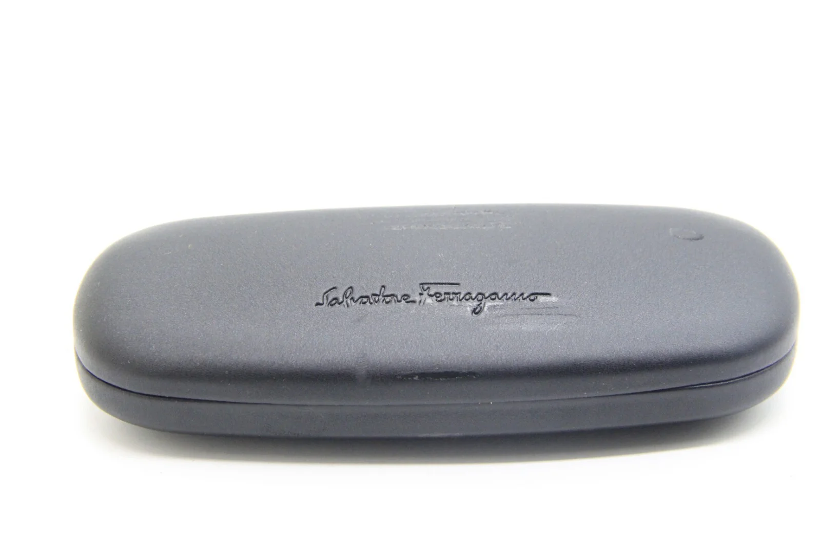 NEW SALVATORE FERRAGAMO BLACK SMALL AUTHENTIC SUNGLASSES EYEGLASSES CASE ONLY
