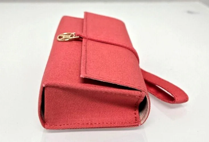 NEW! YALEA Soft Eyeglass Case for Women Coral Sunglasses Case w/ Cloth 2