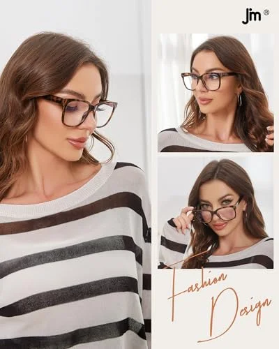Oversize Women Reading glasses - Magnified Readers Cateye Vintage Jackie Leopard 2